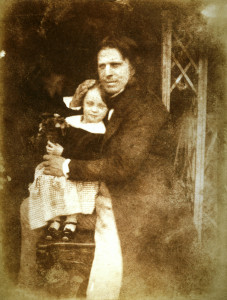 David Octavius Hill - Autoritratto con la figlia Charlotte (1843c)