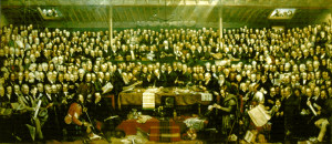 David Octavius Hill e Robert Adamson - The First General Assembly of the Free Church of Scotland (1843)