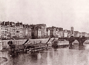 Hippolyte Bayard - Riva destra al Pont Neuf (Parigi, 1847)