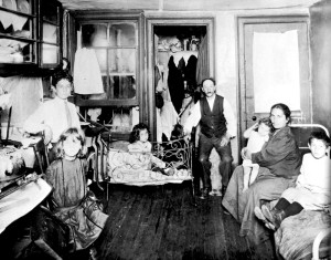 Jacob Riis - Famiglia di immigrati (New York, 1889c)